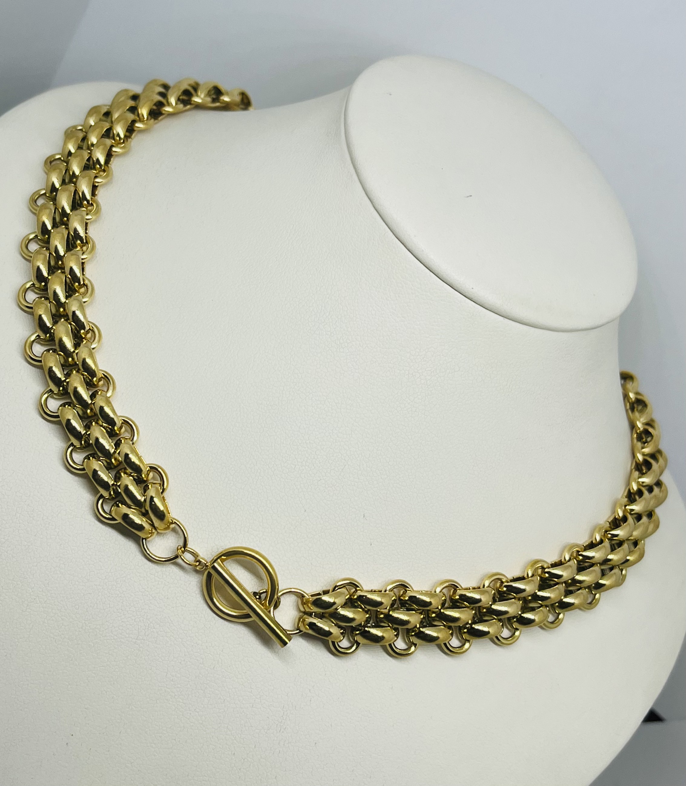 cadena de eslabon circular gruesa