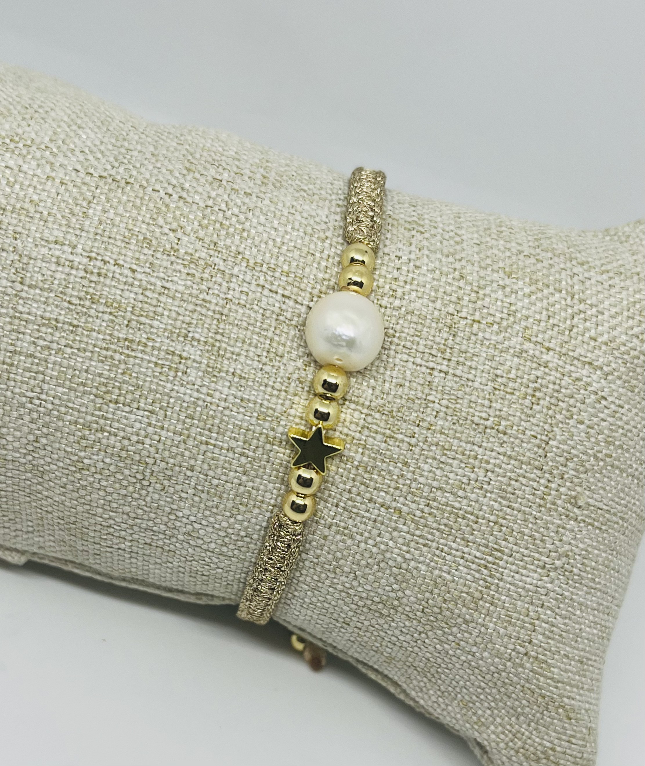 pulsera estrella y perla