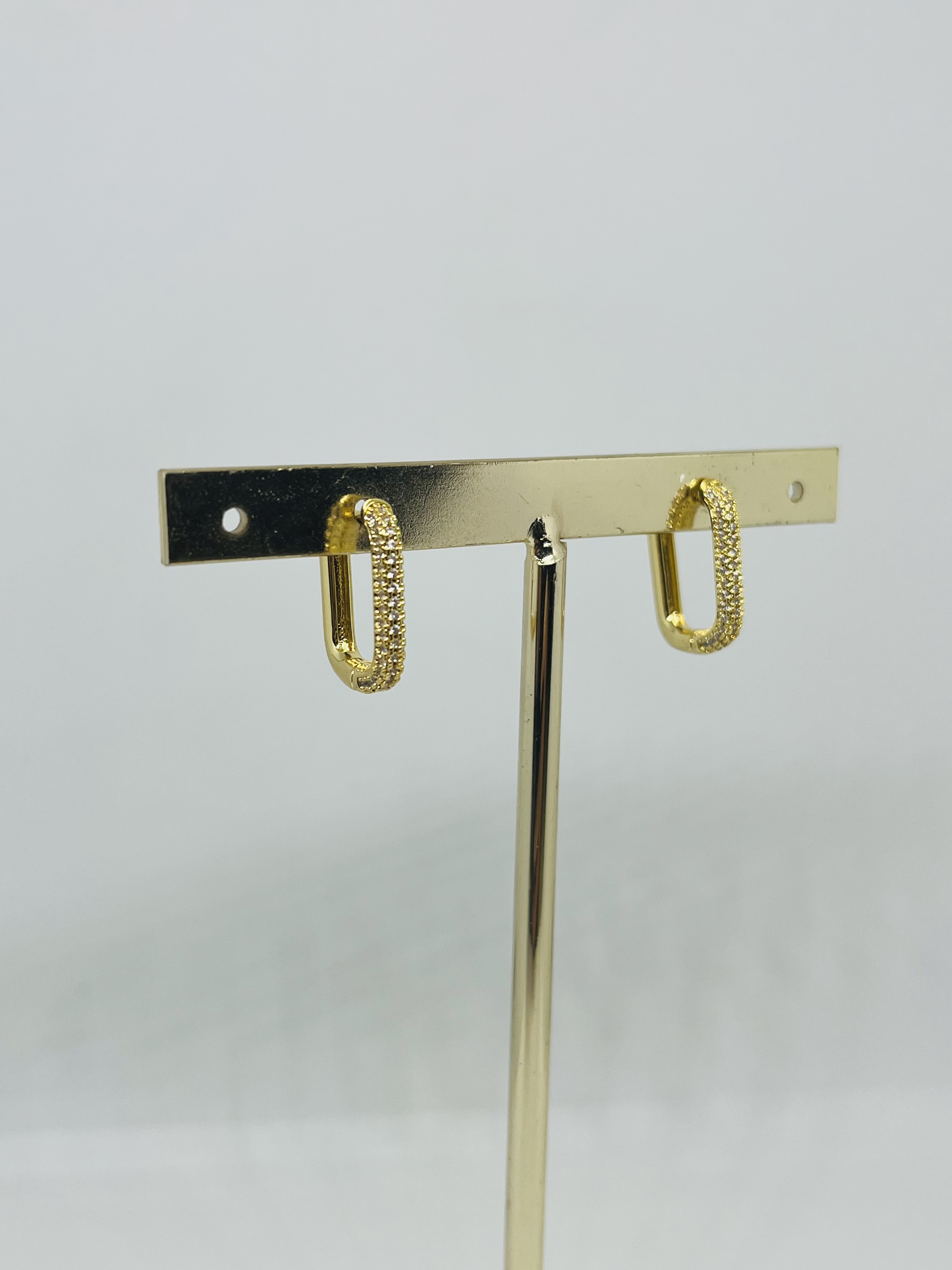 huggie cuadrados c/zirconias 