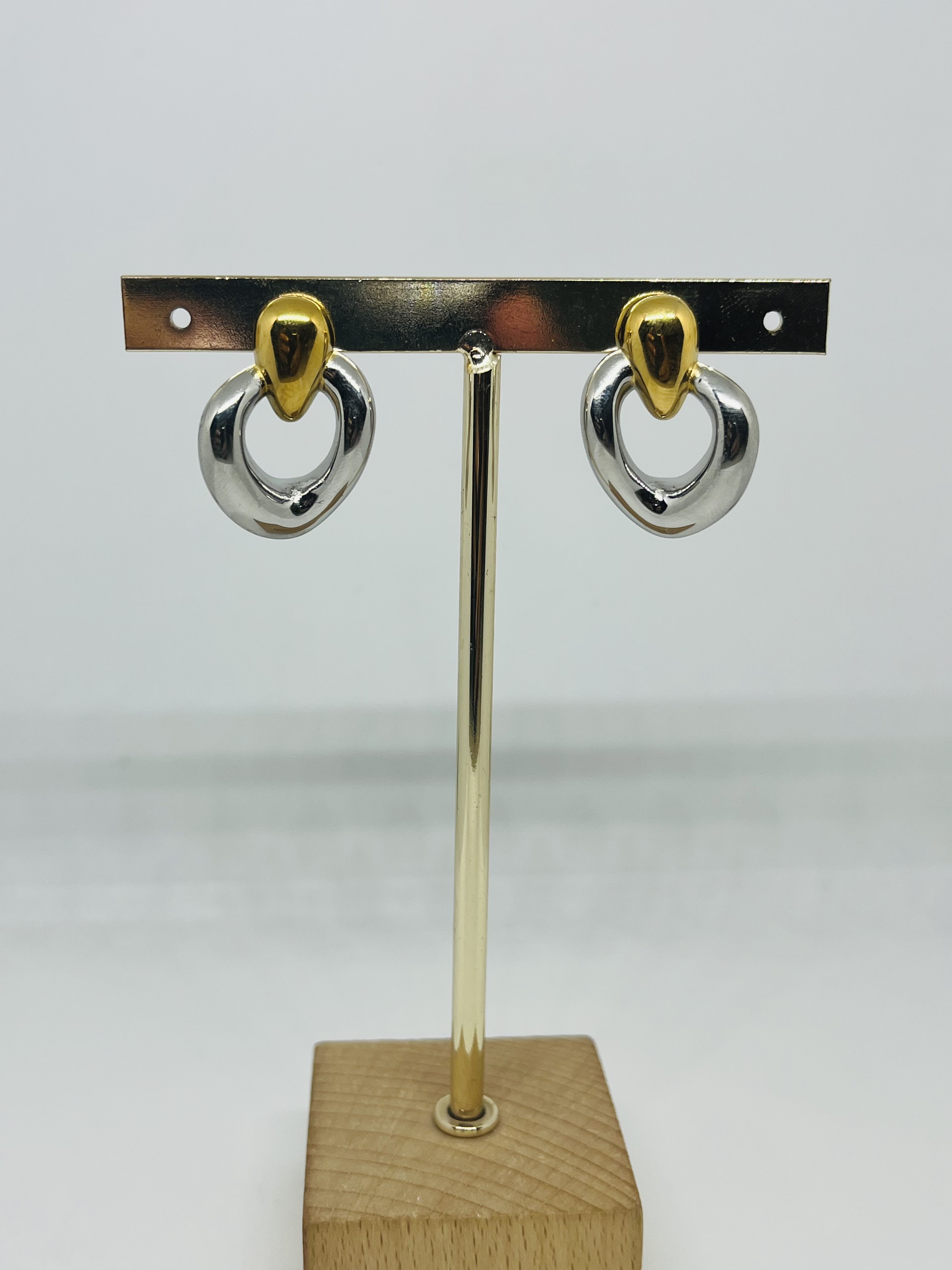 aretes dorado platedado