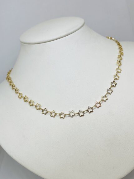 Choker estrellas huecas